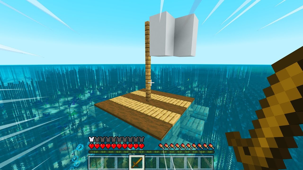 ALL OF MINECRAFT BUT ON A RAFT..