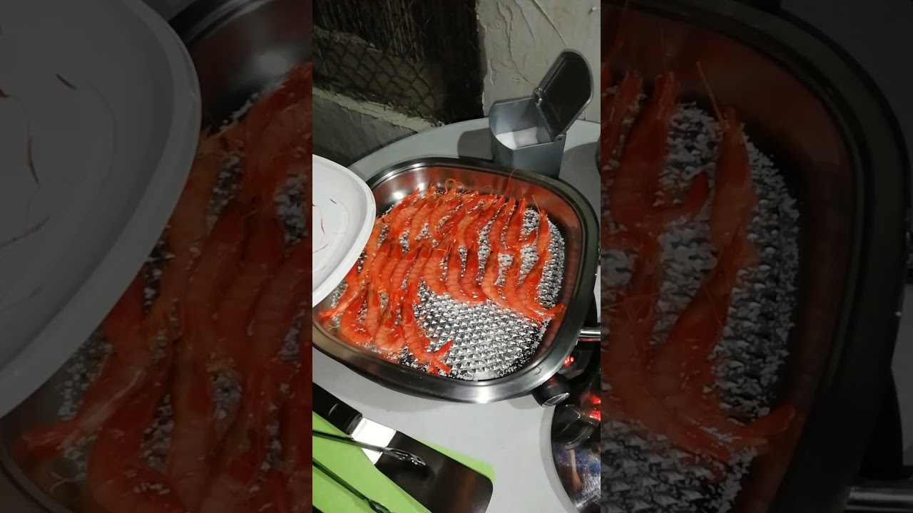 Barbacoa con Gambas Frescas y Embutido