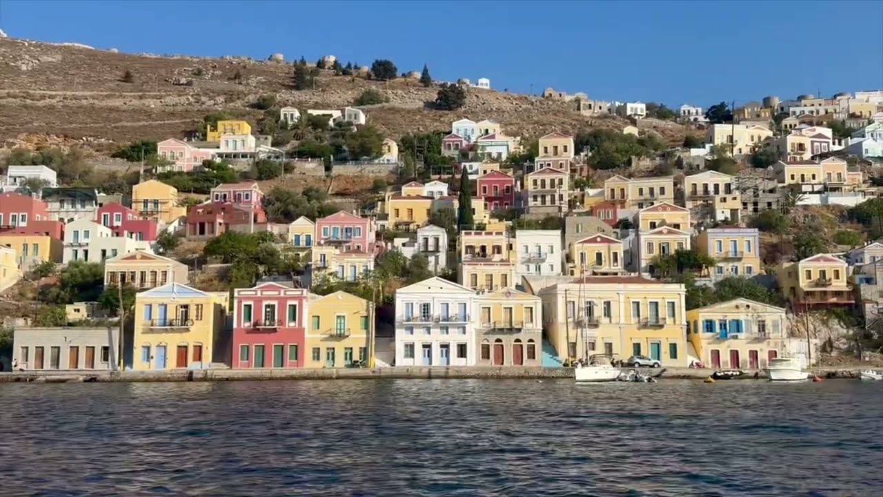 Cruise with Poseidon and beautiful port of Symi 