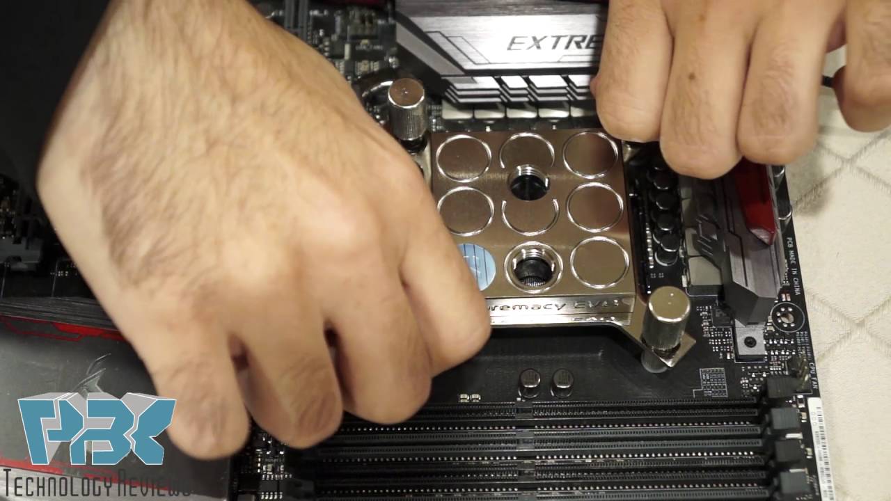 How To: EK Supremacy Evo CPU Waterblock Installation On ROG Maximus VIII V8 Extreme Motherboard