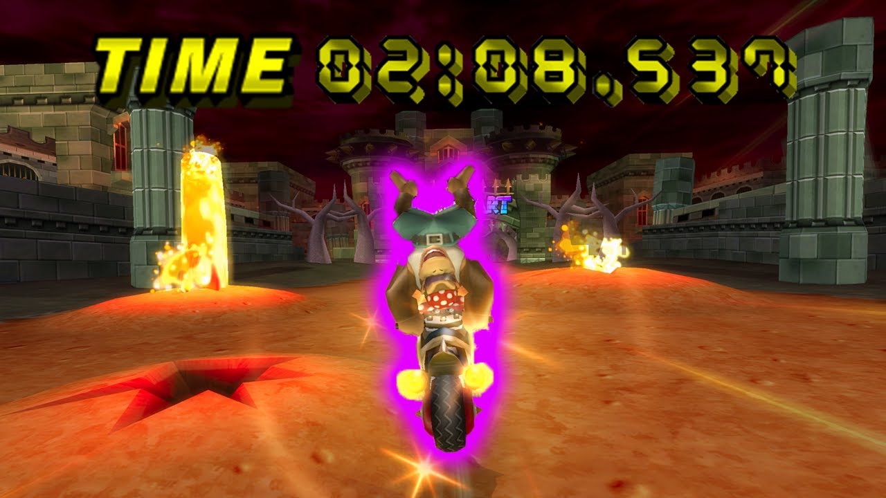 【MKW WR】 Bowser's Castle (Shortcut) - 2:08.537