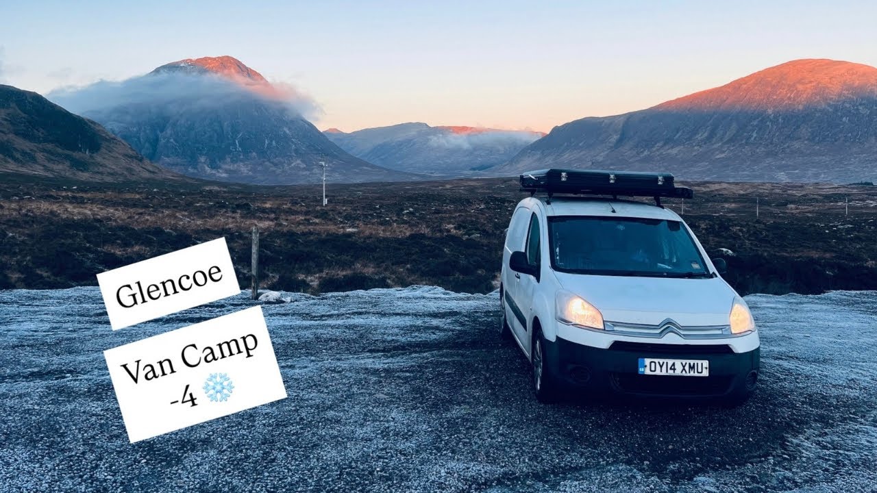 Solo Winter Van life | Micro Camper with 3 Dogs | Glencoe 