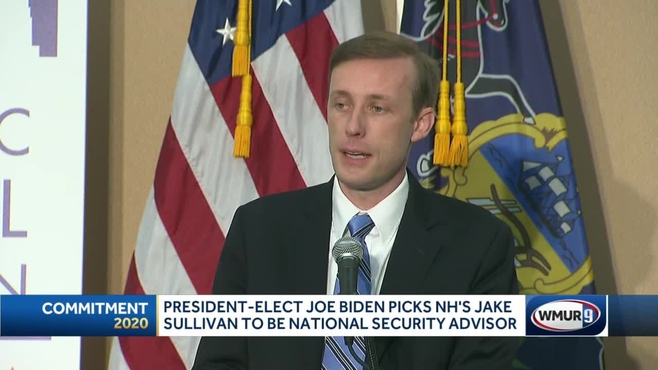 Granite State native Jake Sullivan picked to be Biden administration National Security Advisor