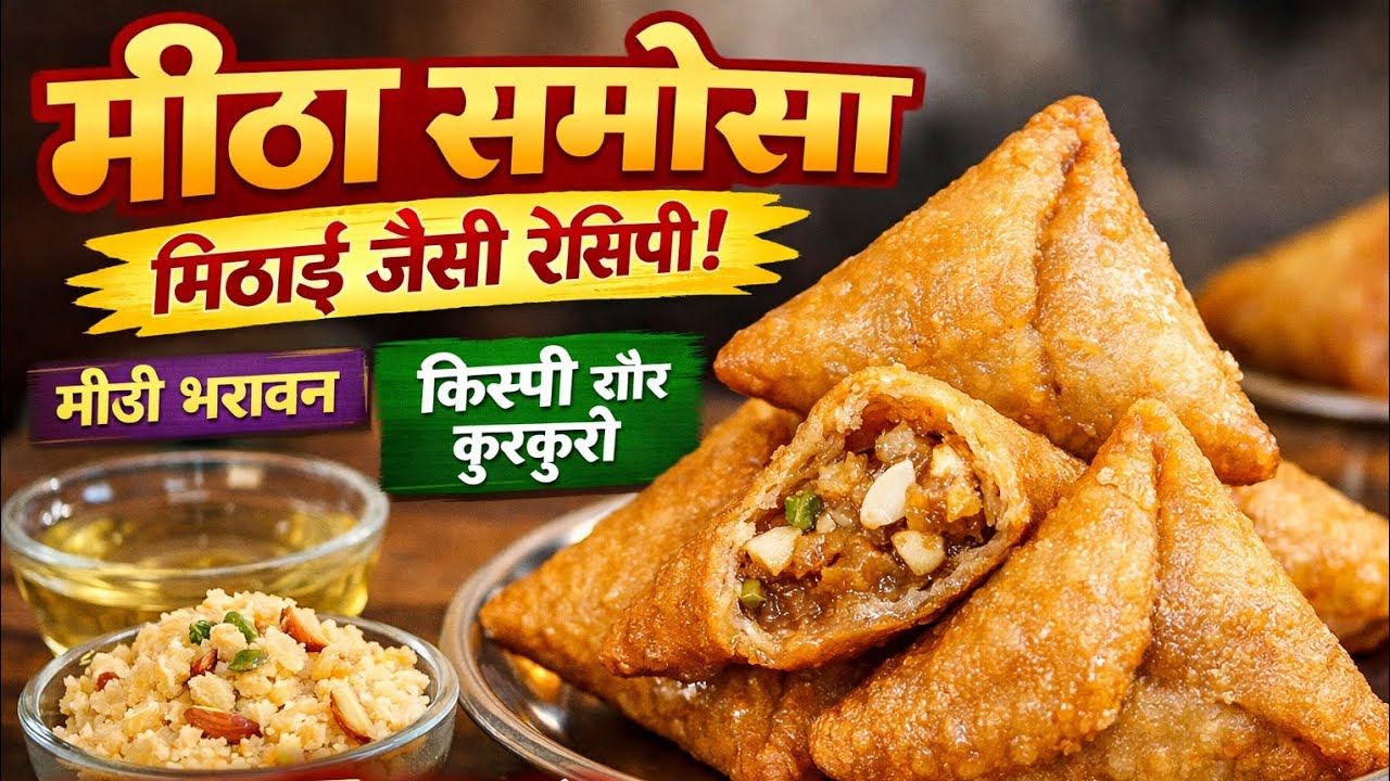 Ghar par banaye Meetha Samosa | Mithai jaisa Sweet Samosa
