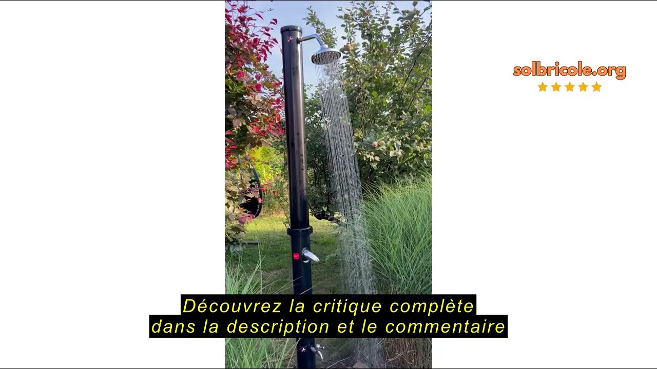 Avis sur la tillvex Douche Solaire 20 litres - Housse de Protection Incluse, Douche de Jardin Solair