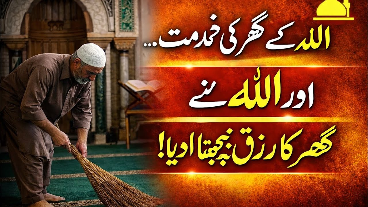 اللہ کے گھر کی خدمت کا حیران کن صلہ | ایمان افروز واقعہ