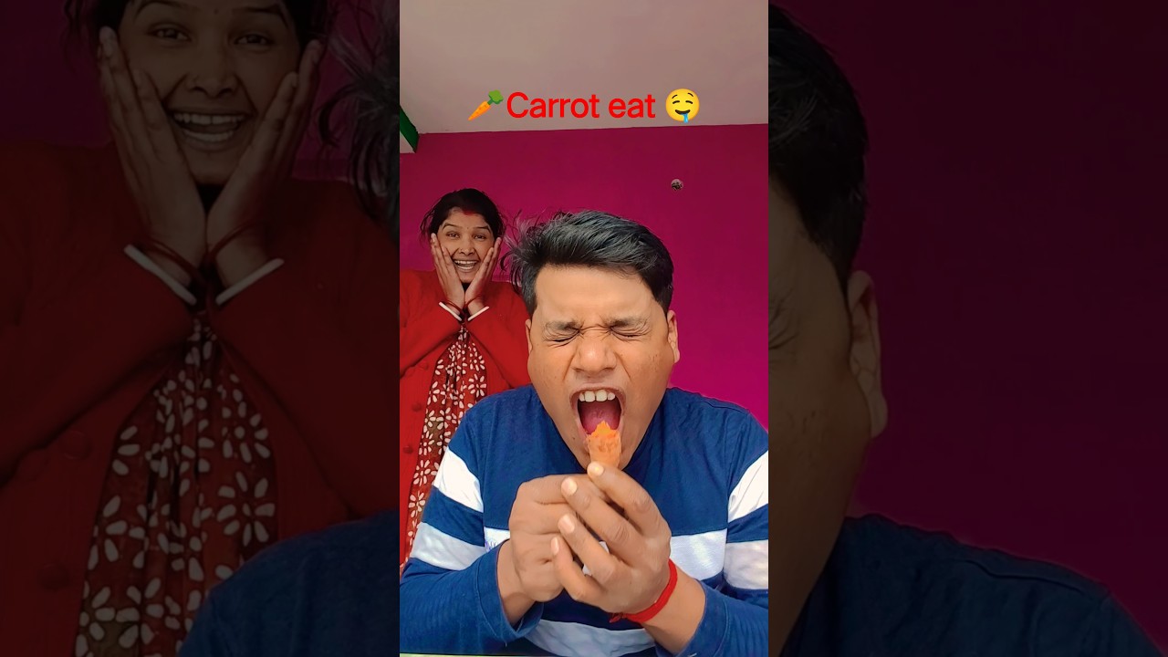 My daily vlog carrot eat.. and funny video 😂🤤💆‍♂️😇🥕 