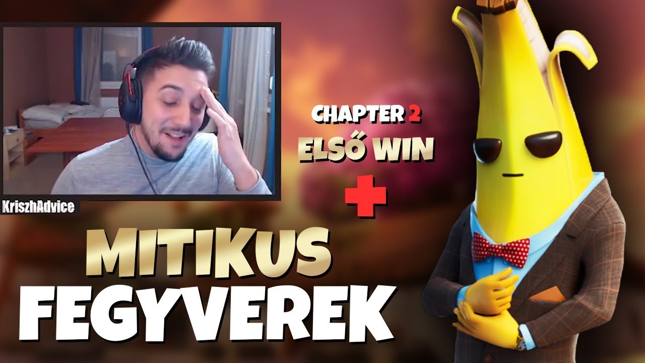 MITIKUS FEGYVEREK ÉS AZ ELSŐ WIN (Fortnite Battle Royale)