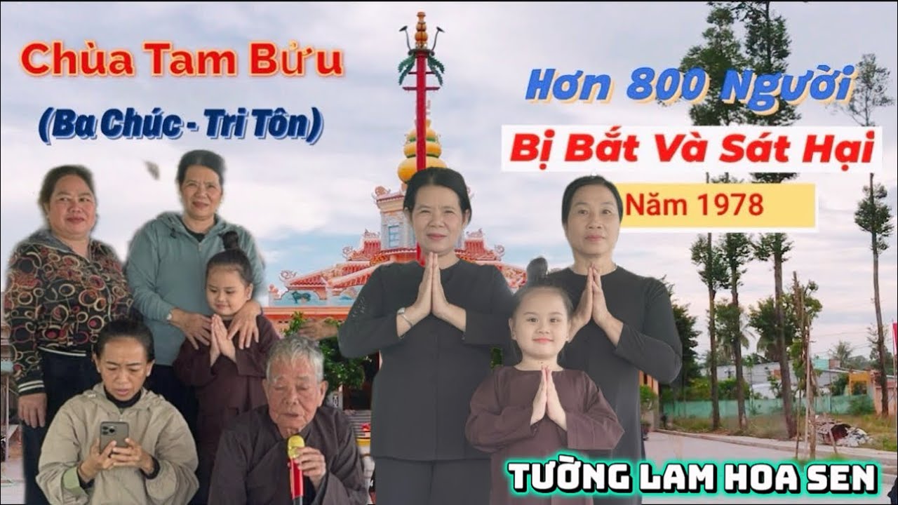 Bé Tường Lam đến viếng chùa Ba Chúc🙏🙏🙏 nơi người dân bị sát hại🙏