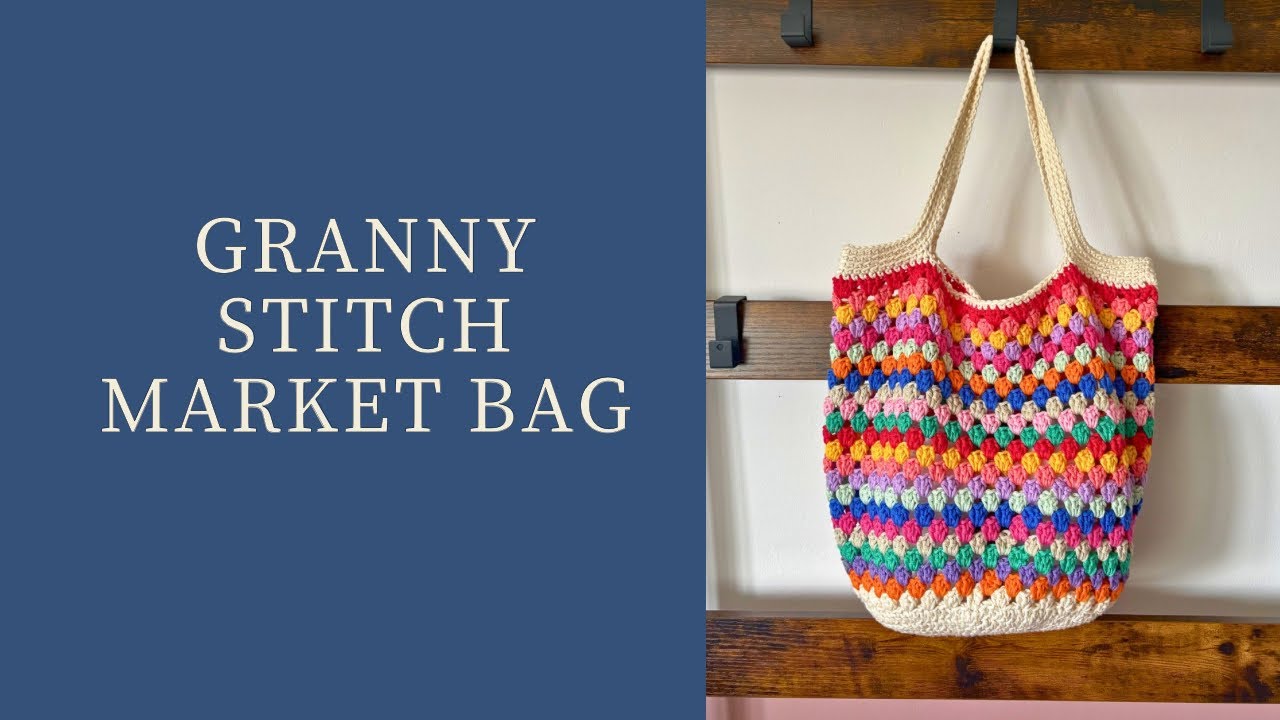Granny Stitch Market bag - crochet pattern for beginners