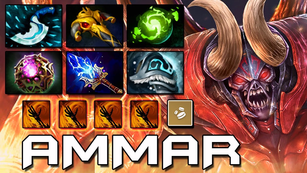 Ammar - Doom Top of the net worth Offlane Gameplay | Dota 2 IMMORTAL RANK!