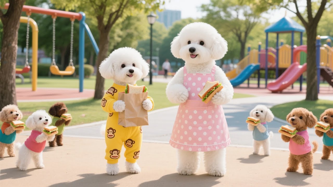 How Two Bichon Dogs Turned a Simple Meal Into Kindness for Everyone