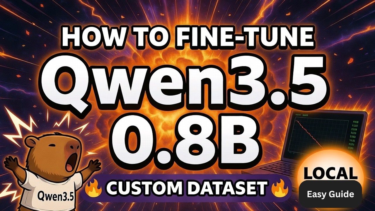 Точная настройка Qwen3.5 0.8B локально на вашем собственном наборе данных — подробное и простое р...