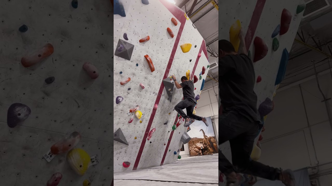 Two Finger Catch on the Crux Move #shorts