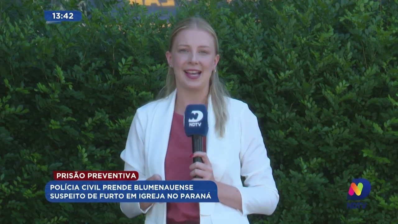 Prisão preventiva: Polícia Civil prende blumenauense suspeito de furto em igreja no Paraná