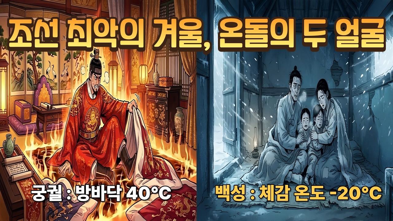 왕은 덥다고 이불을 걷어찼는데, 담장 밖 백성은 얼어 죽고 있었다? 조선 최악의 겨울, 온돌의 두 얼굴 l 조선 궁궐 난방의 비밀 l 한국사