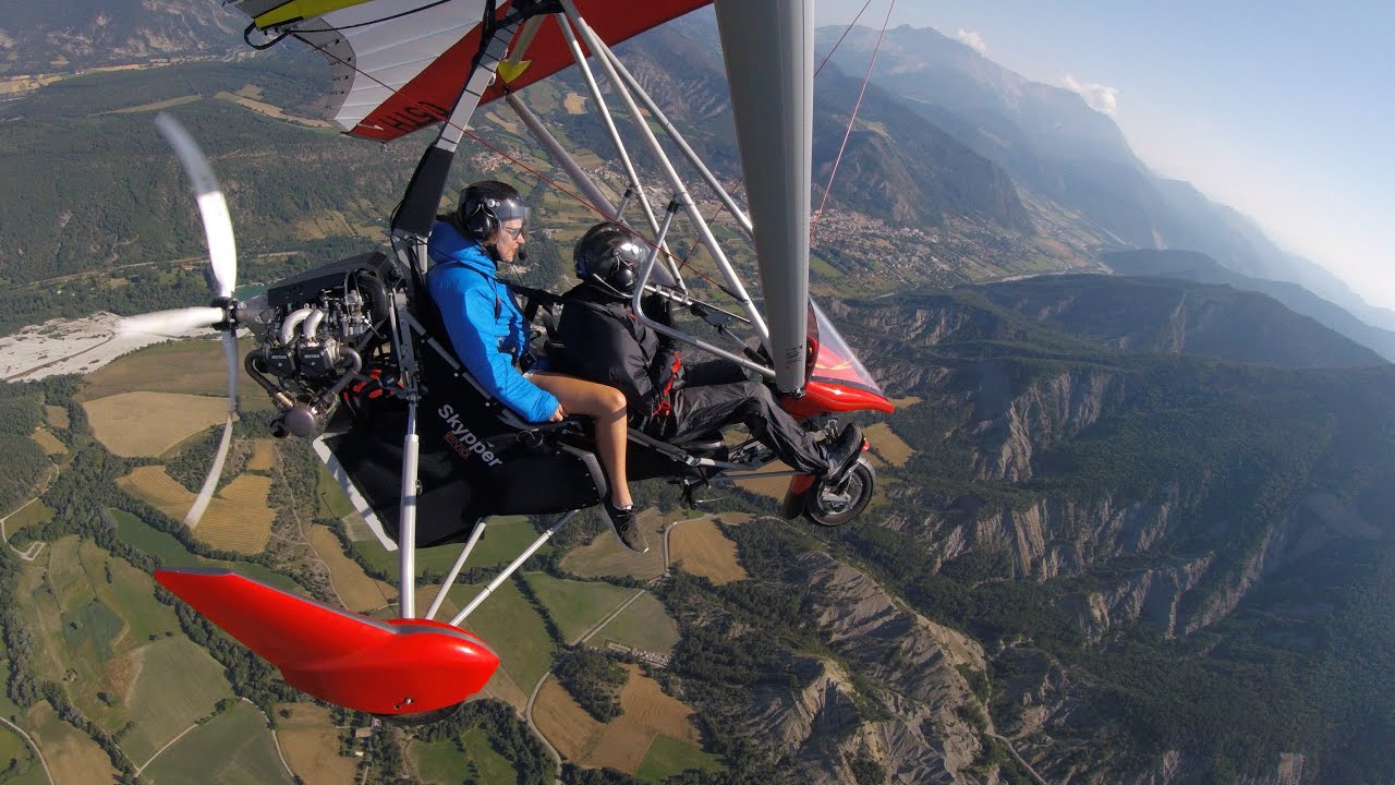 Vols en ULM pendulaire Marie et Romain Voyage sur la comète