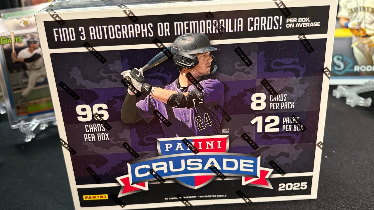 2025 Panini Crusade Hobby/Monster Box!! 3 hits and a World Series review.