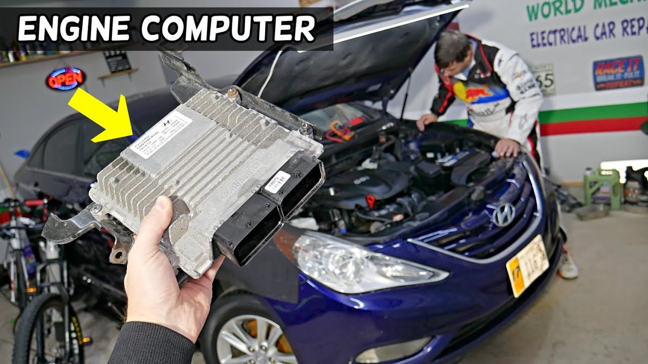 HYUNDAI SONATA ENGINE COMPUTER ECU REPLACEMENT REMOVAL