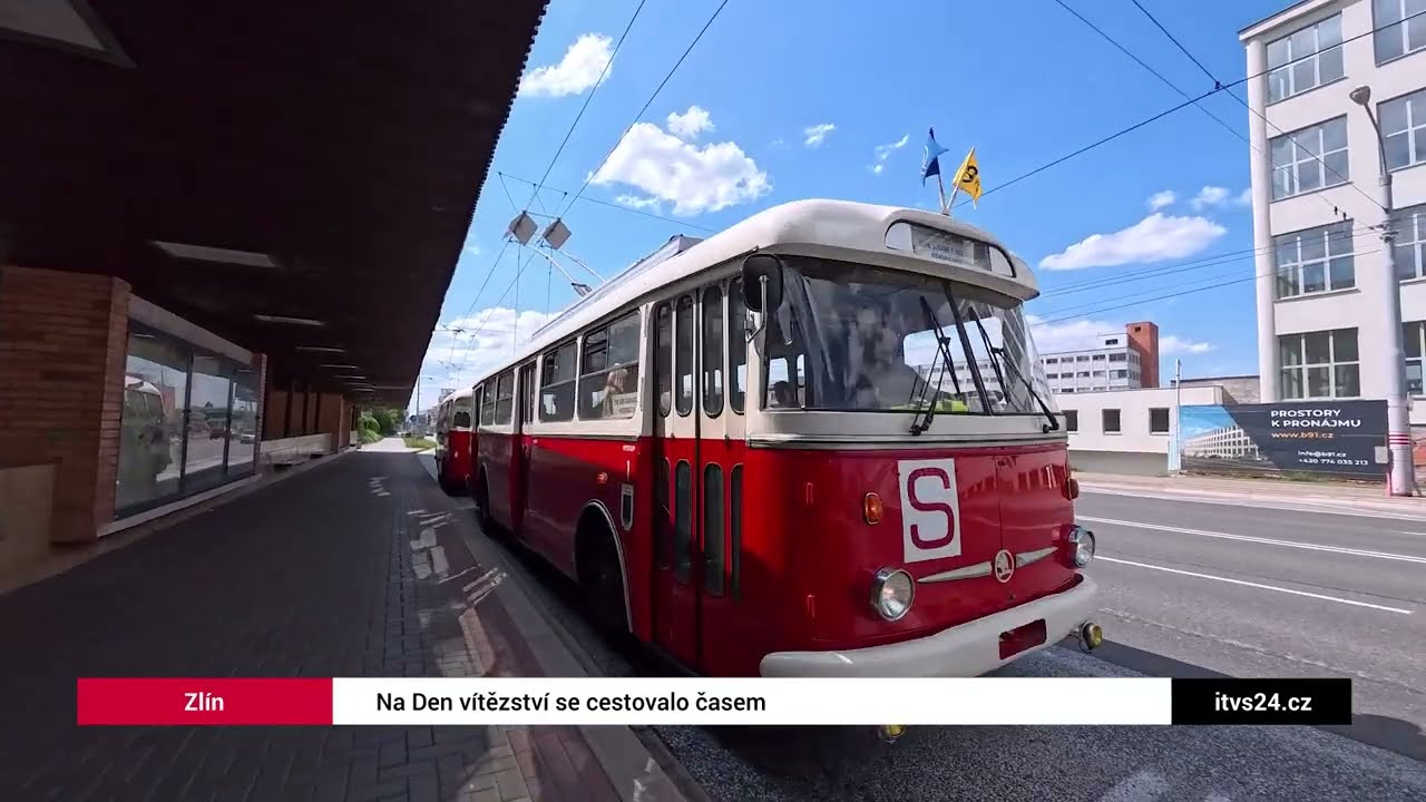 ZLÍN OZVLÁŠTNILY HISTORICKÉ TROLEJBUSY A AUTOBUS