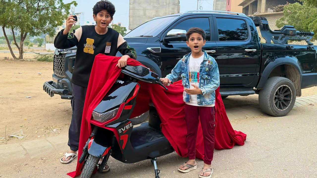 SURPRISED MY Little Brother with his DREAM SCOOTER!