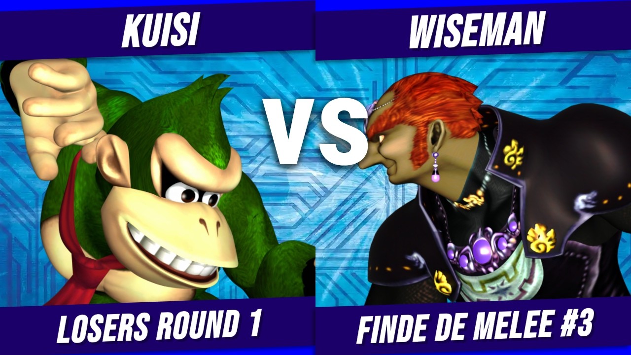 Finde De Melee # 3 Kuisi (DK) VS Wiseman (Ganon) losers round 1