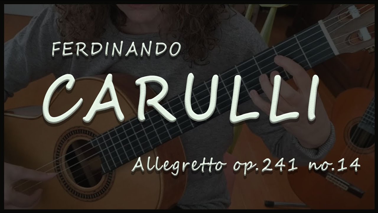 Ferdinando Carulli / Allegretto op.241 no.14  (study 27 - R. Chiesa)