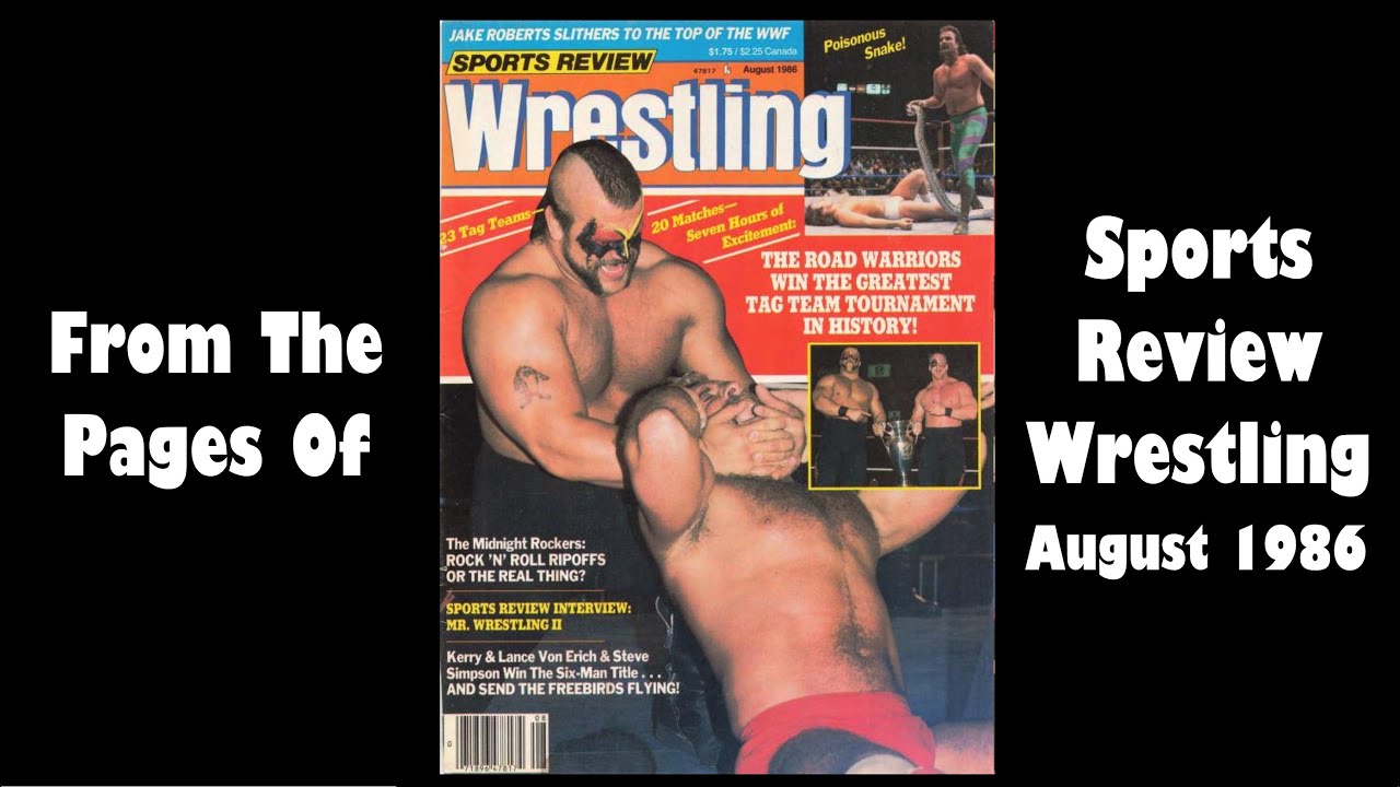 Sports Review Wrestling - August 1986