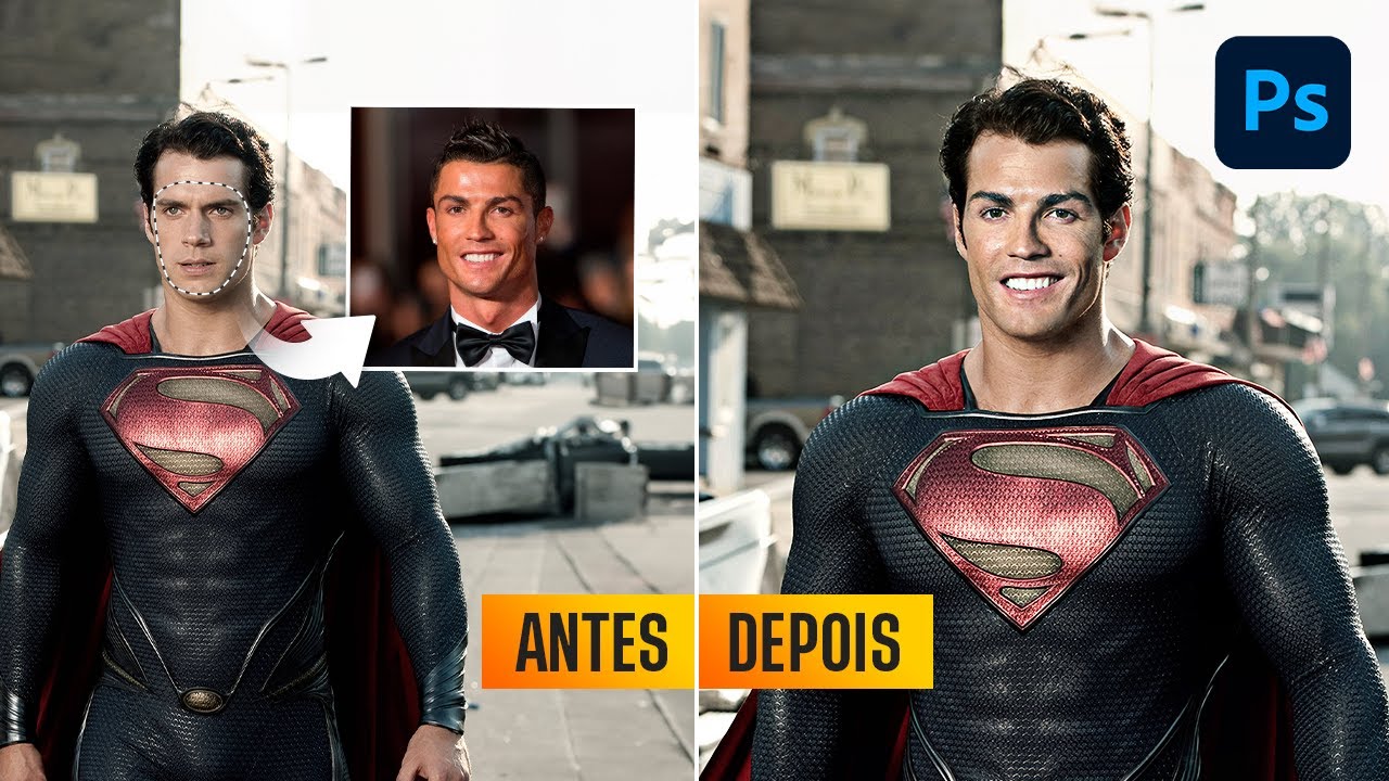 Como TROCAR ROSTO no Photoshop! Muito fácil! (2024)