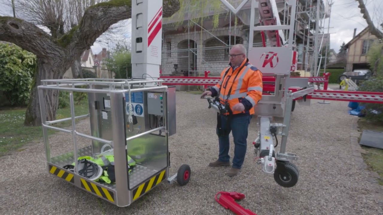 Module de formation à l'usage d'une grue Klaas : Atteler une nacelle sur la grue