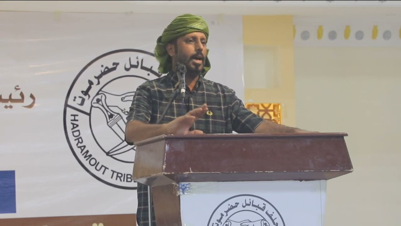 كلمة الشيخ عمرو بن حبريش في إحتفال حلف قبائل حضرموت بالذكرى التاسعة لتحرير الساحل الحضرمي