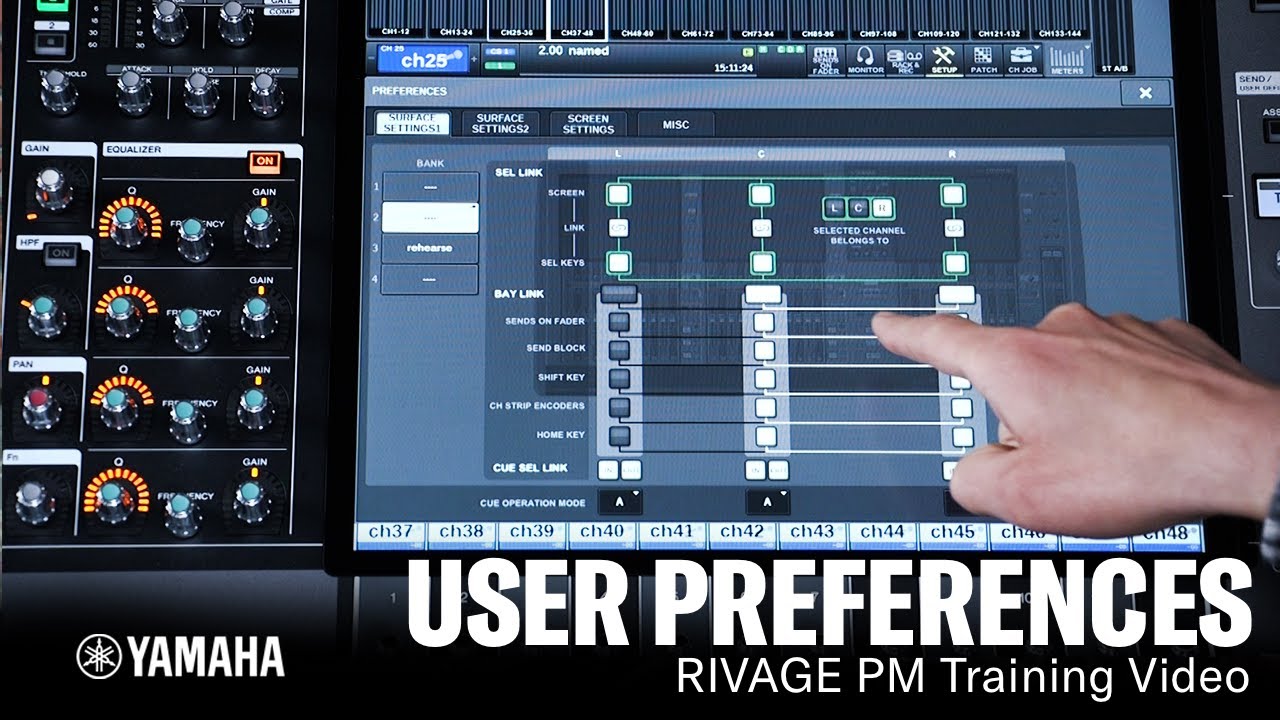 RIVAGE PM Training Video - Preferences