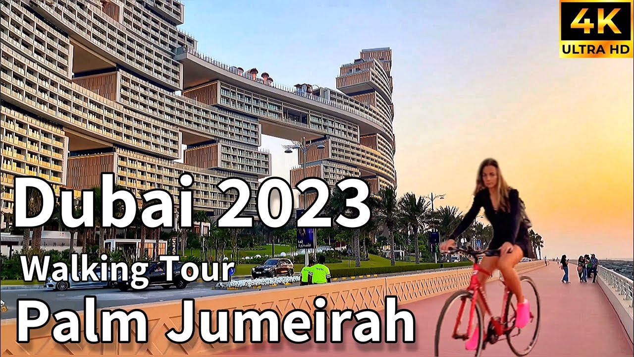 Dubai 🇦🇪 Palm Jumeirah Island, Atlantis The Palm, Atlantis The Royal [ 4K ] Walking Tour