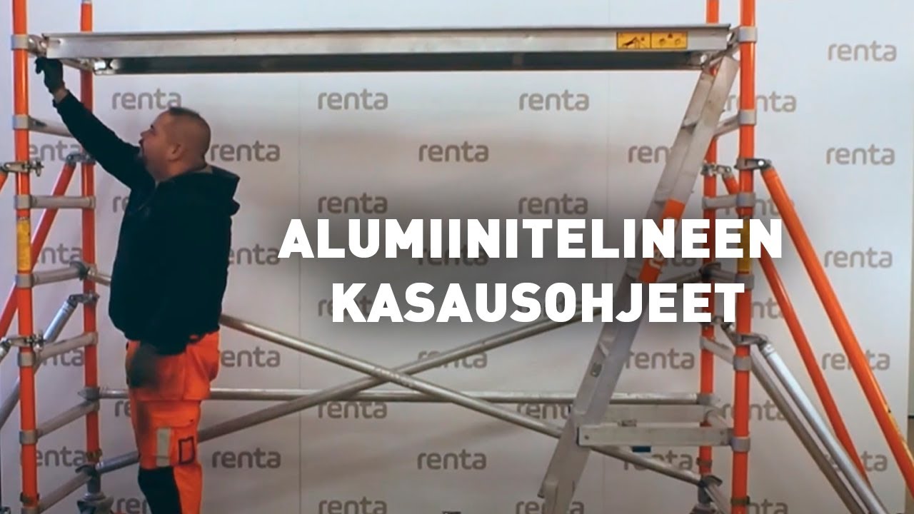 Alumiinitelineen kasausohje - Renta Suomi