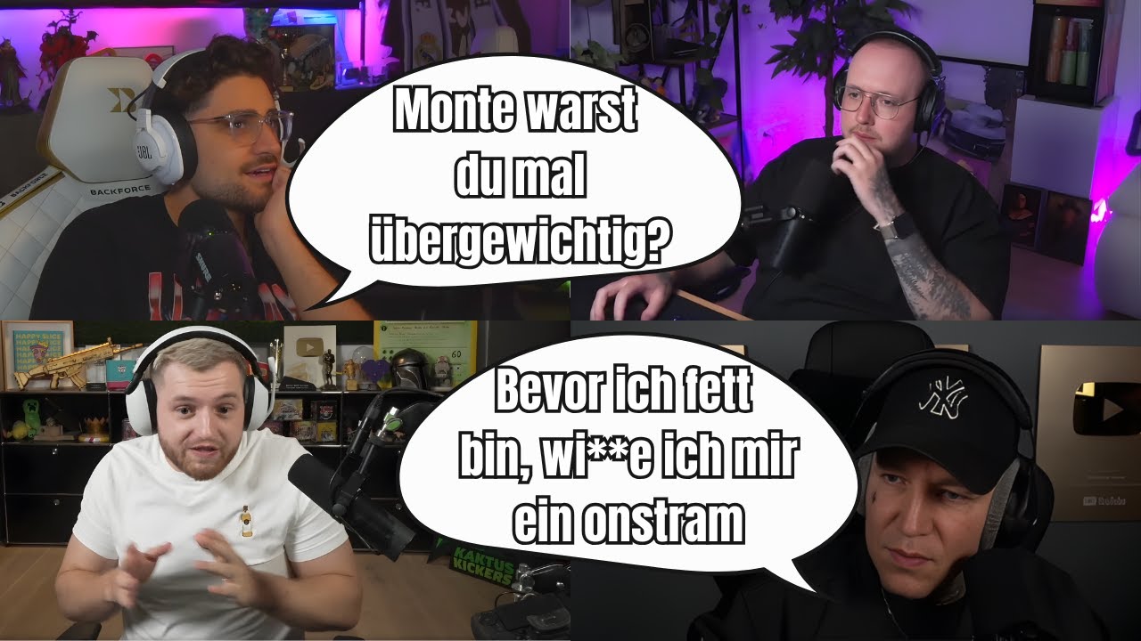 Lustiger Talk mit Monte, Trymacs, Zarbex, Willy & GTime 👀😂