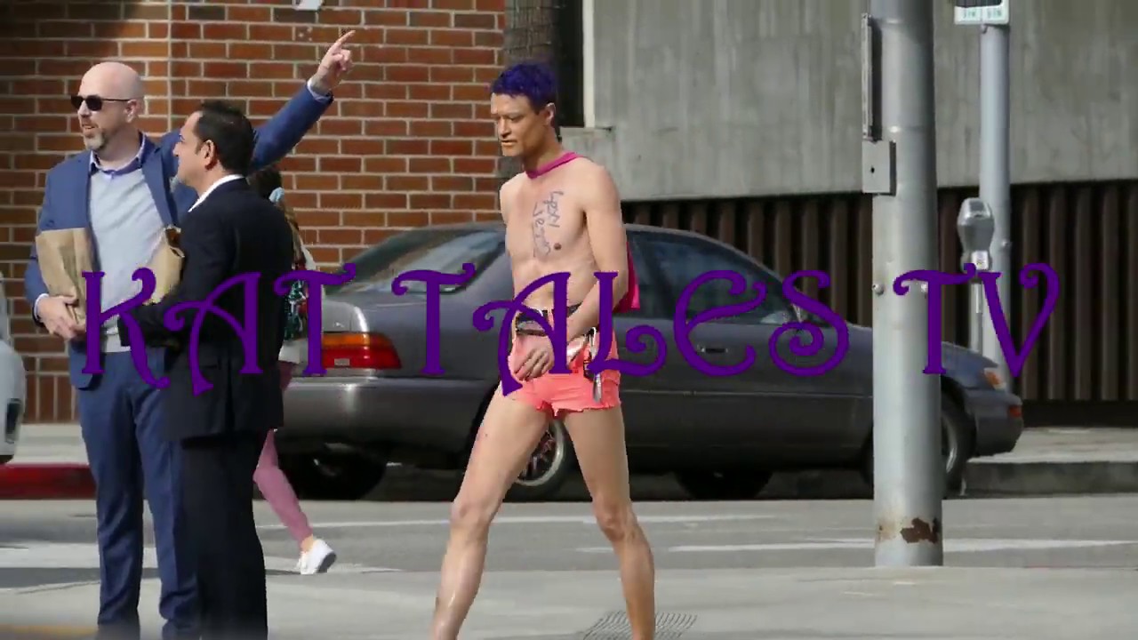 Sexy Vegan Seen Strutting his stuff in Beverly Hills