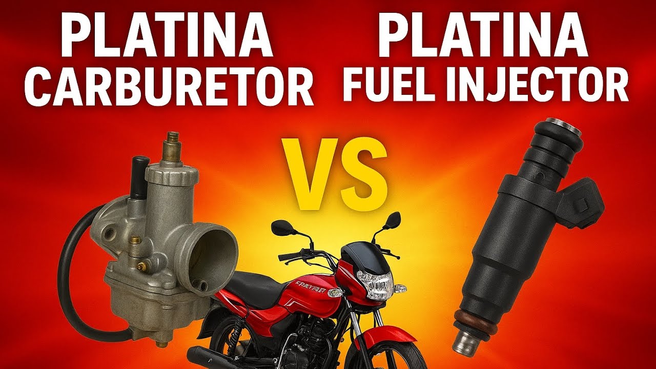 Fuel injector vs carburetor in BAJAJ PLATINA Wich one is best 😈