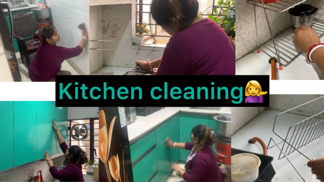 Daily vlog  🙋‍♀️ मेरा किचन पूरी तरह से गंदा 🤮 साफ़ सफ़ाई की बाड़े दिनों .. #Cleaning#trending 