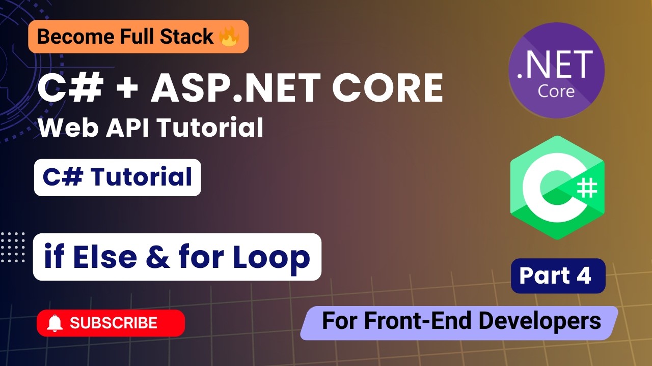 C# и ASP.NET Core – от основ до Web API | Условные операторы if-else и циклы в C# | Часть 4