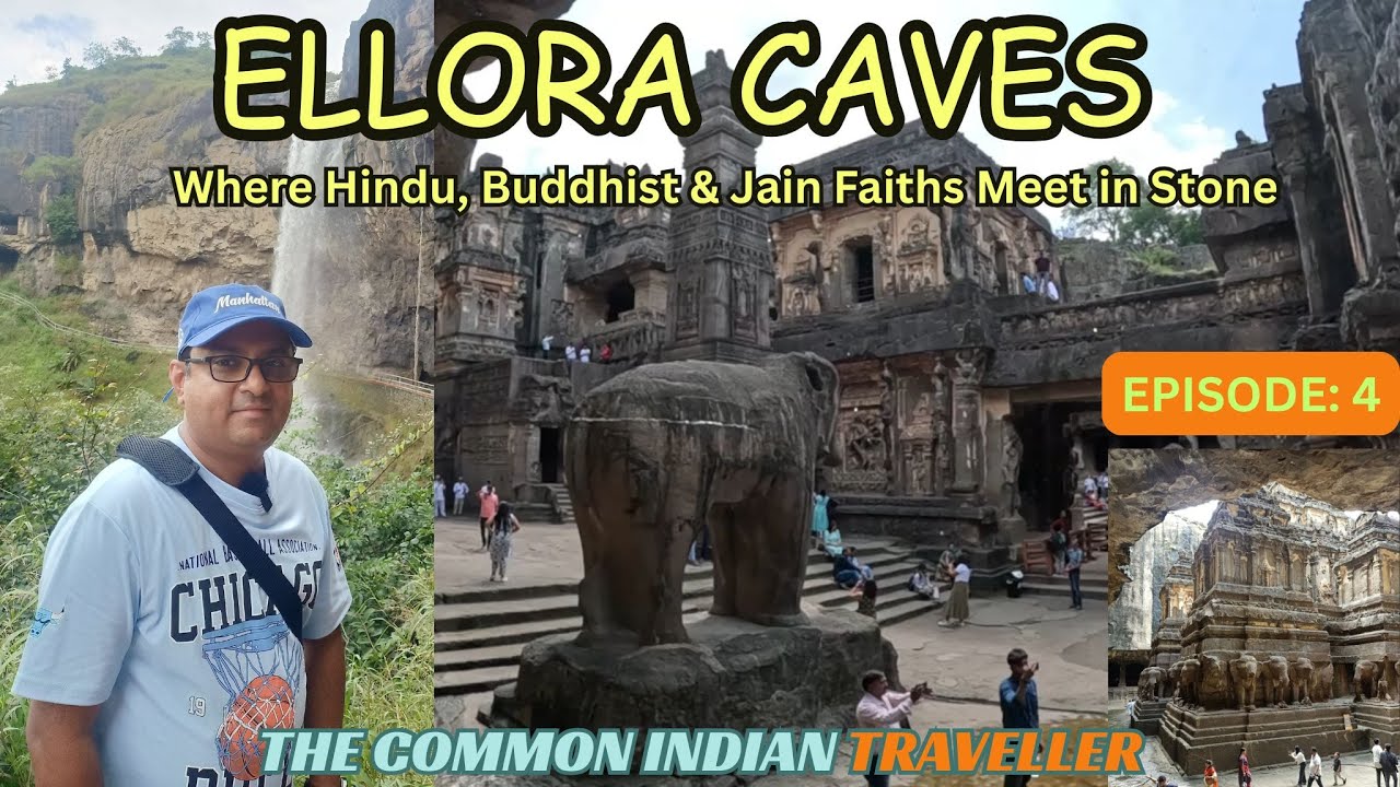 Ellora Caves: Where Hindu, Buddhist & Jain Faiths Meet in Stone: Kailasha Temple - Cut from one rock