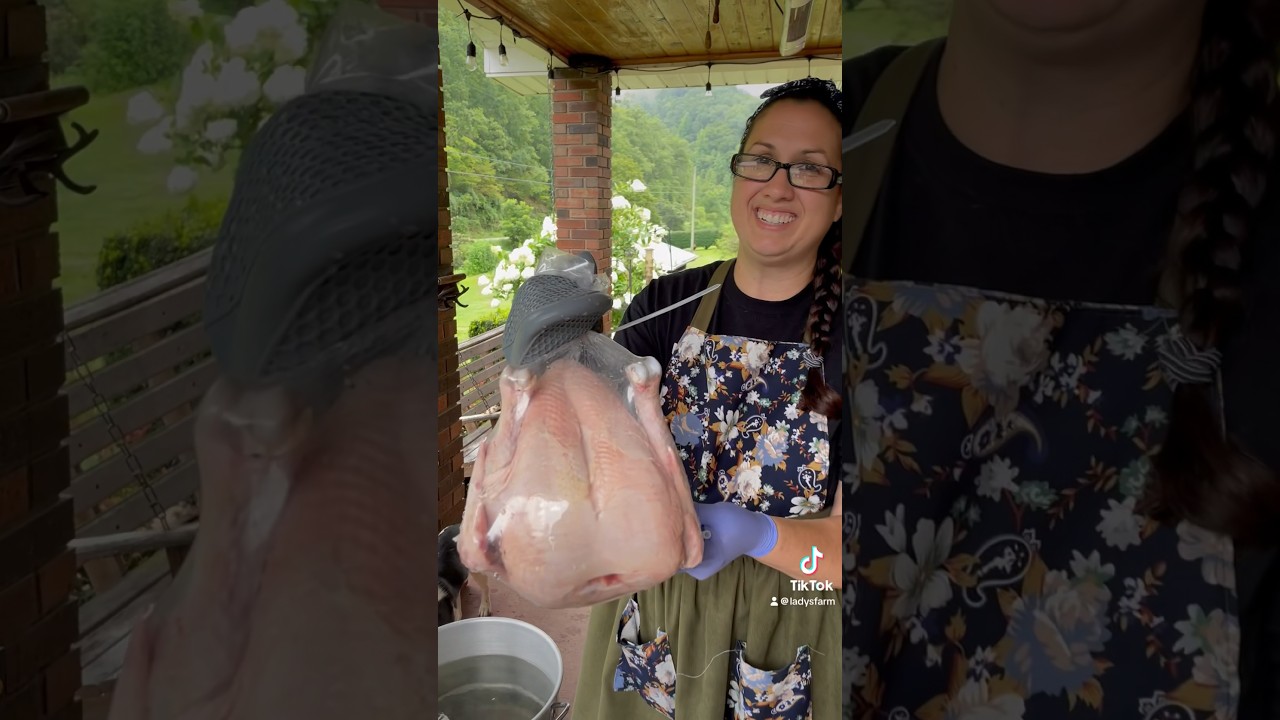 How I Bag My Meat Birds #ladysfarm #chicken #farmergirl #homesteading