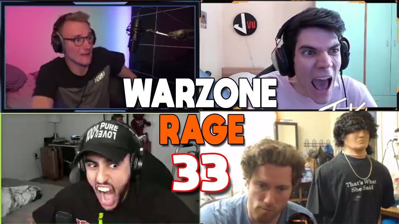 Warzone Twitch Streamers Ultimate Mega Rage compilation #33