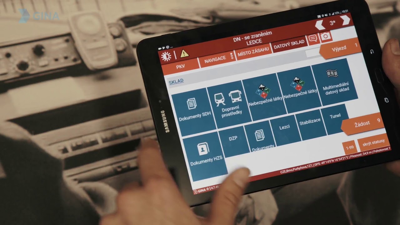 GINA Tablet - Product (Czech)