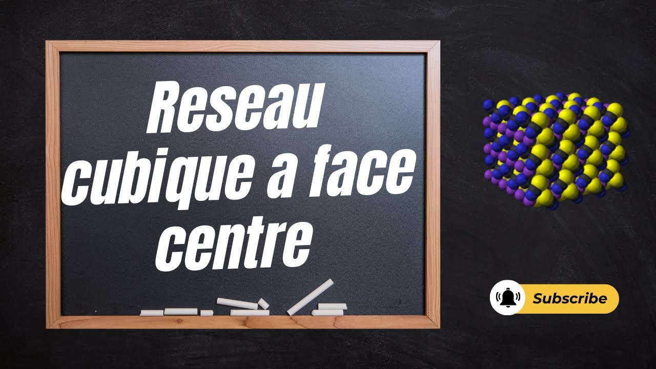 chimie minerale 1 (cristallographie) : reseau cubique a face centre , nombre de motif ...