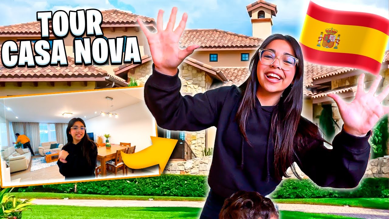 TOUR COMPLETO PELA MINHA NOVA CASA NA ESPANHA! 🏡🤩