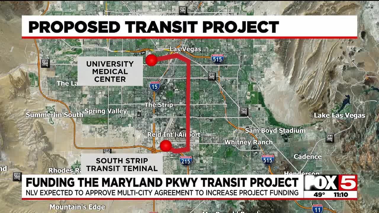 Funding the Maryland Parkway transit project