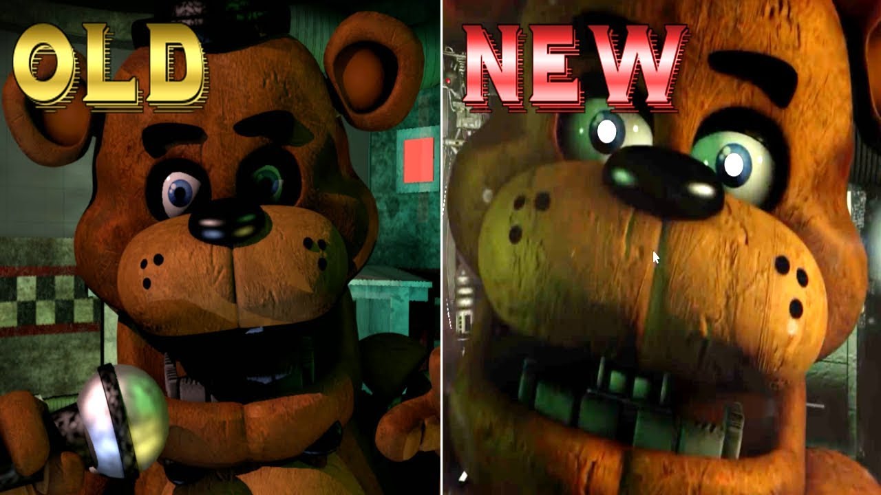 Old VS. NEW Animatronics in One Night at Freddy's Remastered