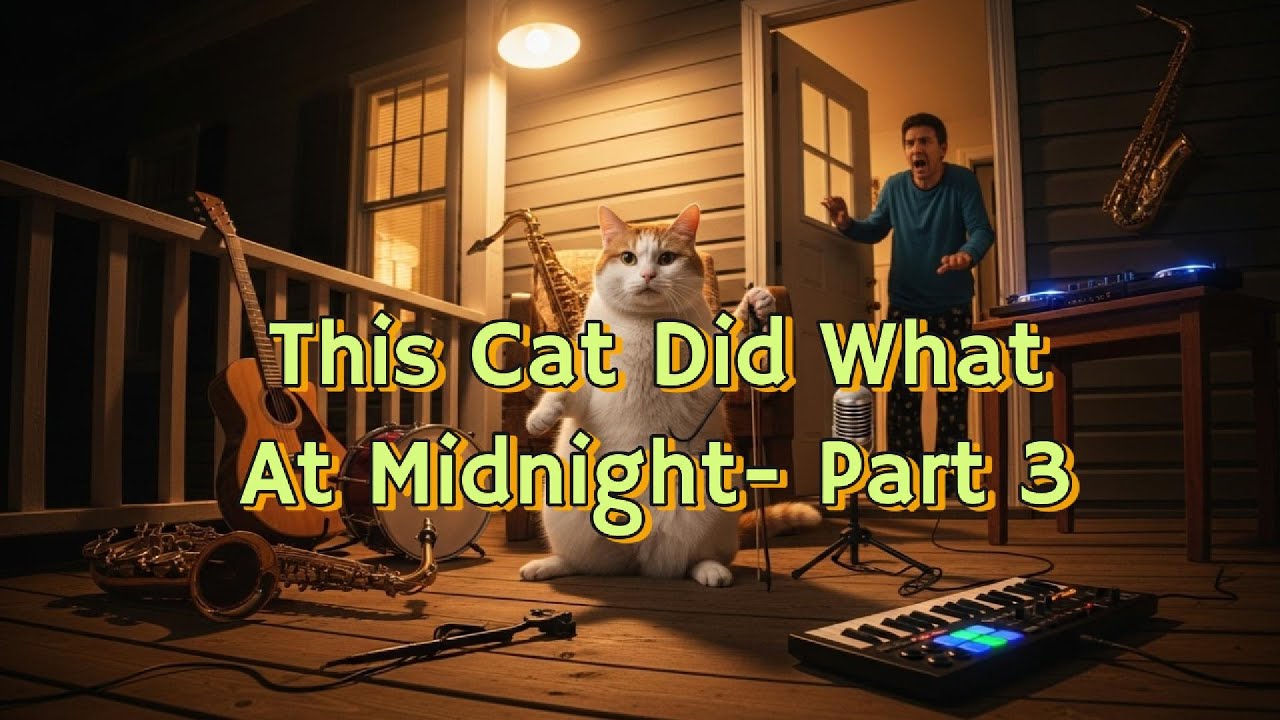 Cat Playing Music at Midnight — You Won’t Believe Its Reaction! Part 3