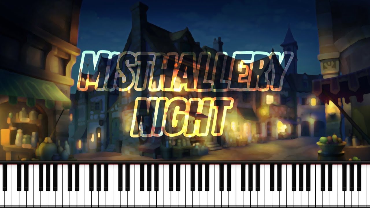 Synthesia [Piano Tutorial] Professor Layton and the Last Specter - Misthallery Night