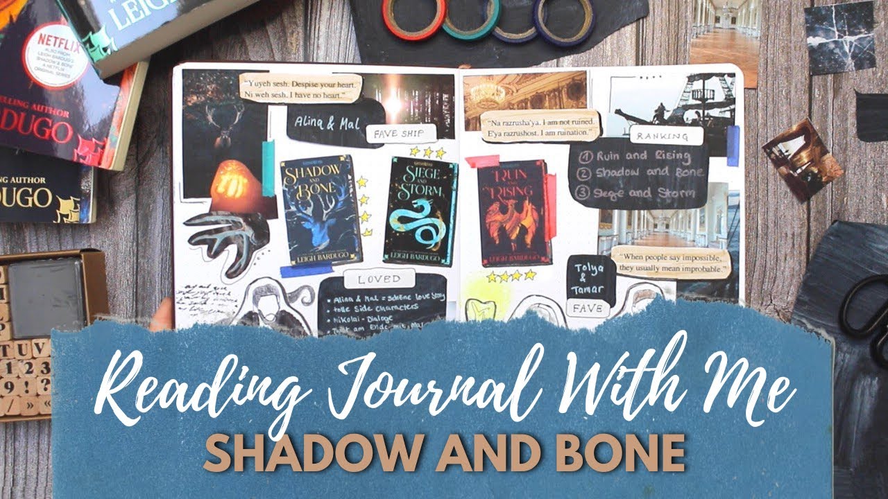 Reading Journal With Me | Shadow and Bone Trilogy | Collaging & Review ☀️